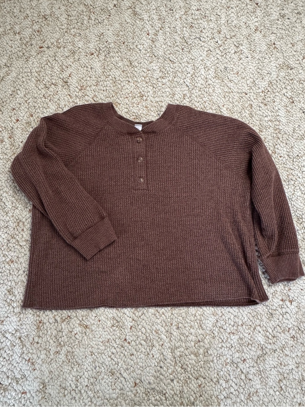 Old Navy Brown Henley Shirt